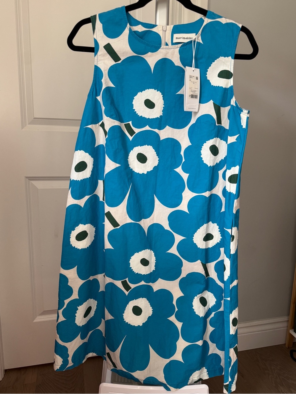 NWT Marimekko Laineet Pieni Unikko Print Sleeveless Dress